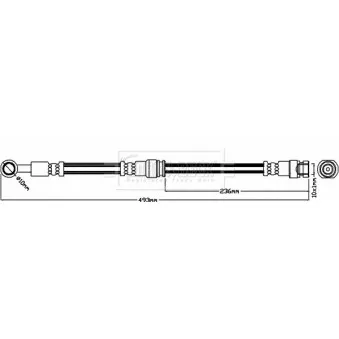Flexible de frein BORG & BECK BBH8133