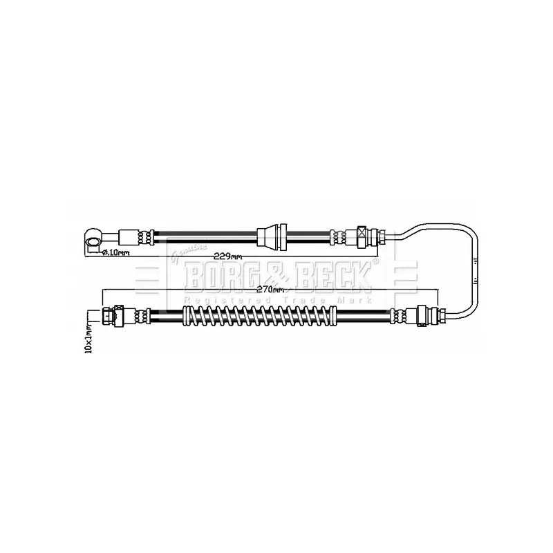 Flexible de frein BORG & BECK BBH8134