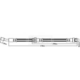 Flexible de frein BORG & BECK BBH8135