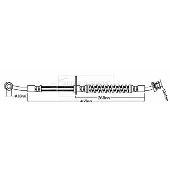 Flexible de frein BORG & BECK BBH8136
