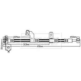 Flexible de frein BORG & BECK BBH8137