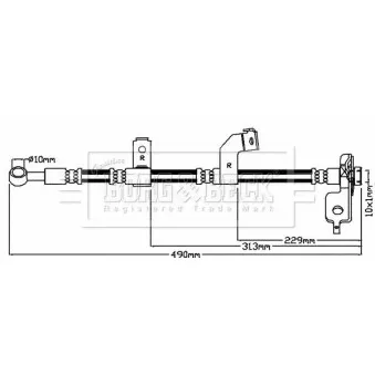 Flexible de frein BORG & BECK BBH8138