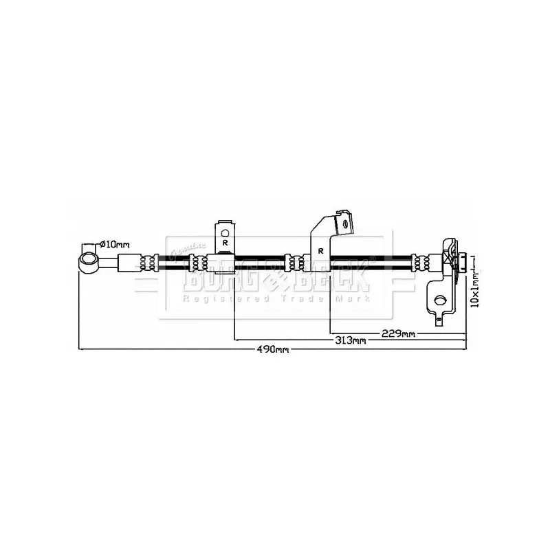 Flexible de frein BORG & BECK BBH8138