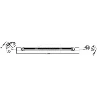 Flexible de frein BORG & BECK BBH8139