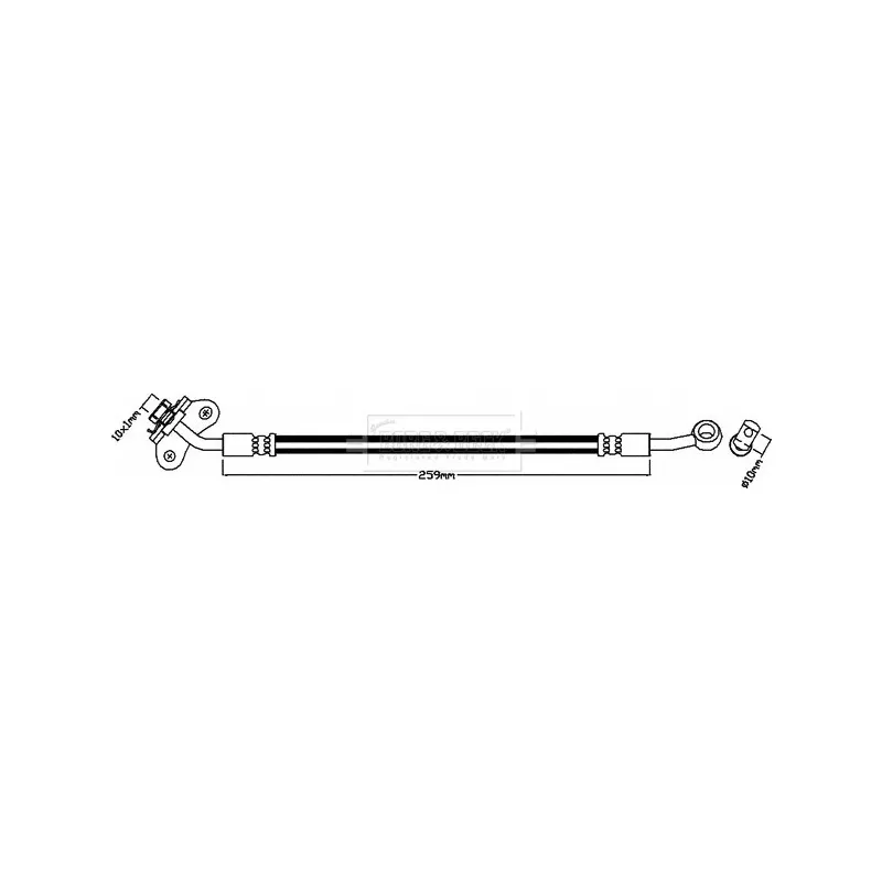Flexible de frein BORG & BECK BBH8139