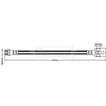 Flexible de frein BORG & BECK BBH8145