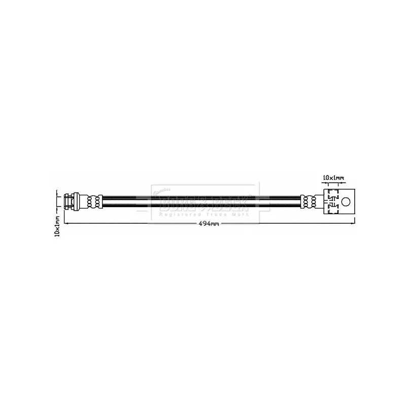 Flexible de frein BORG & BECK BBH8145
