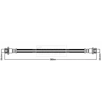 Flexible de frein BORG & BECK BBH8146