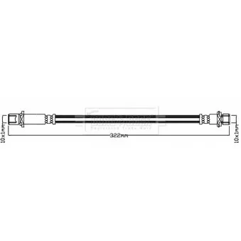 Flexible de frein BORG & BECK BBH8147