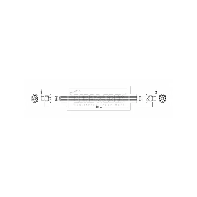 Flexible de frein BORG & BECK BBH8148