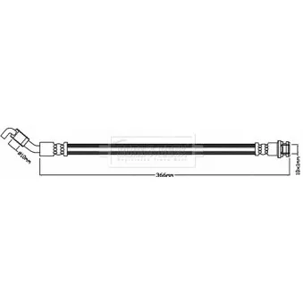 Flexible de frein BORG & BECK BBH8149