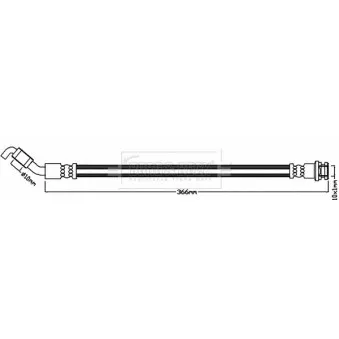 Flexible de frein BORG & BECK BBH8150