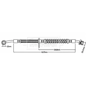Flexible de frein BORG & BECK BBH8151