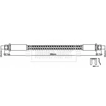 Flexible de frein BORG & BECK BBH8152