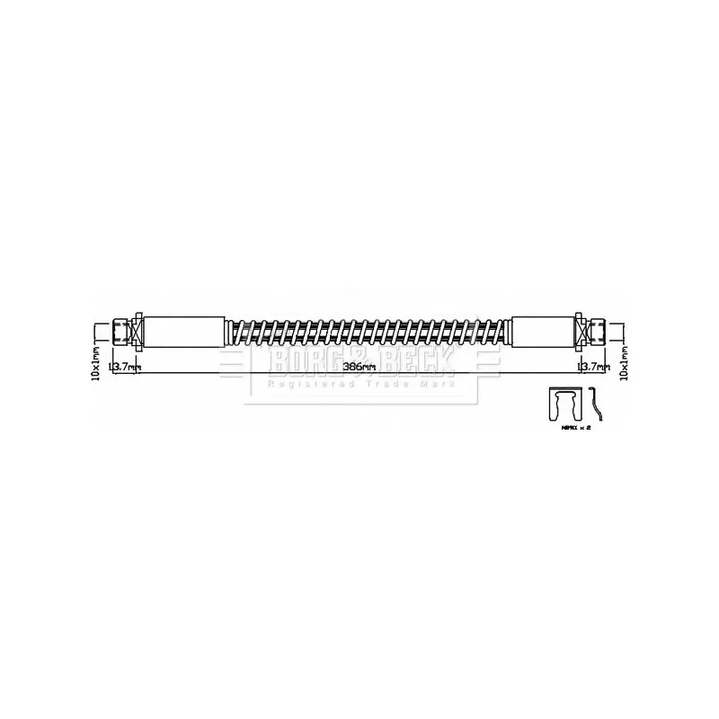 Flexible de frein BORG & BECK BBH8152