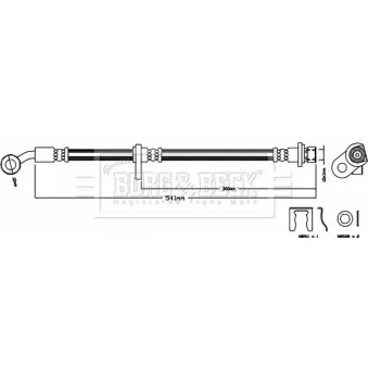 Flexible de frein BORG & BECK BBH8156