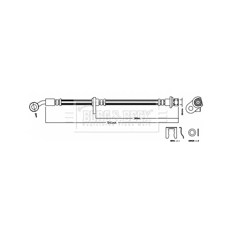 Flexible de frein BORG & BECK BBH8156