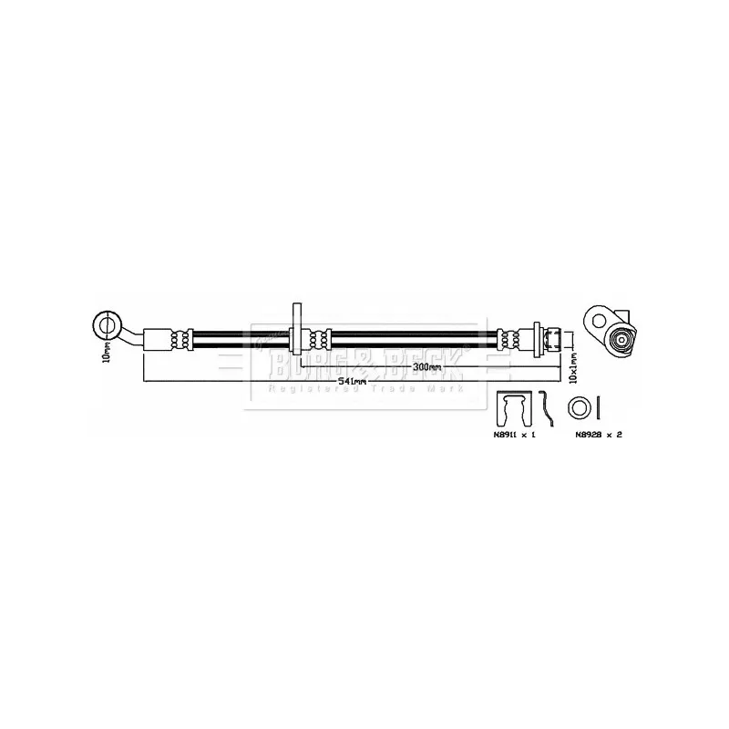Flexible de frein BORG & BECK BBH8157