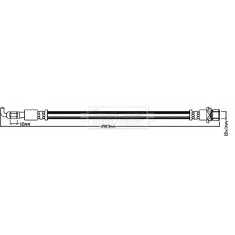 Flexible de frein BORG & BECK BBH8160