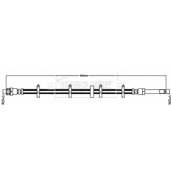 Flexible de frein BORG & BECK BBH8161
