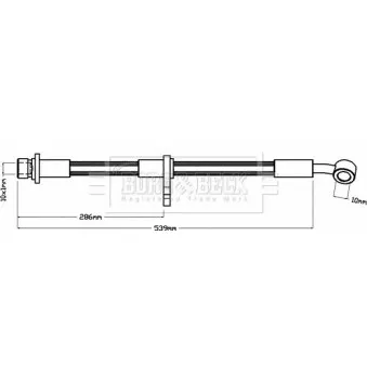 Flexible de frein BORG & BECK BBH8163