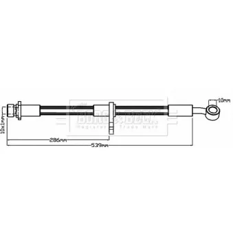 Flexible de frein BORG & BECK BBH8164