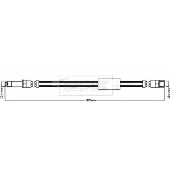 Flexible de frein BORG & BECK BBH8167