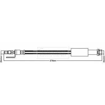 Flexible de frein BORG & BECK BBH8173