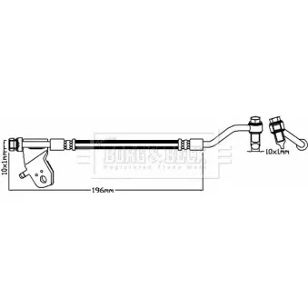 Flexible de frein BORG & BECK BBH8176