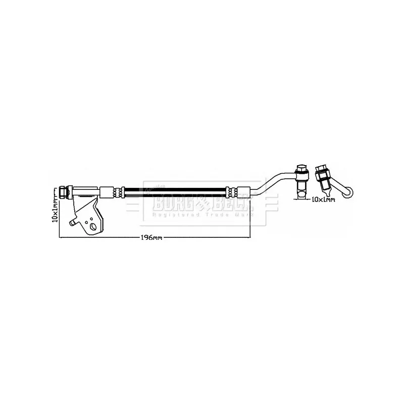 Flexible de frein BORG & BECK BBH8176