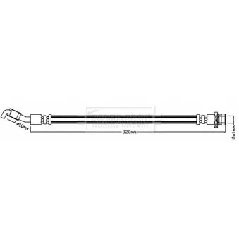 Flexible de frein BORG & BECK BBH8178