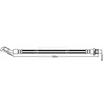 Flexible de frein BORG & BECK BBH8179