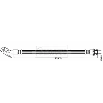 Flexible de frein BORG & BECK BBH8180