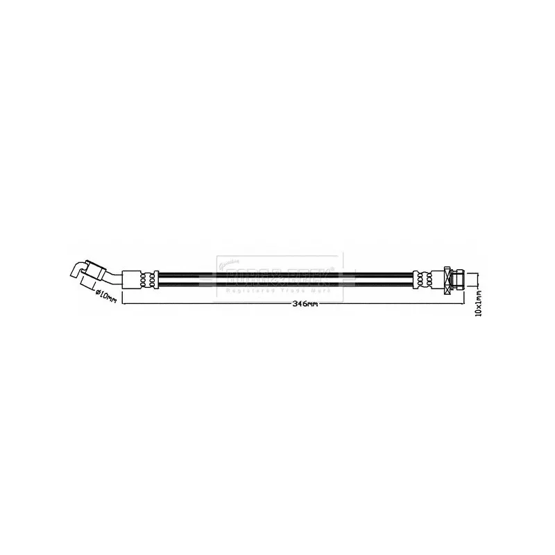 Flexible de frein BORG & BECK BBH8180