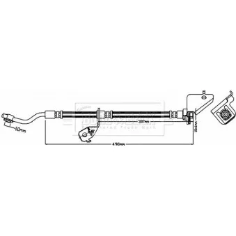 Flexible de frein BORG & BECK BBH8182