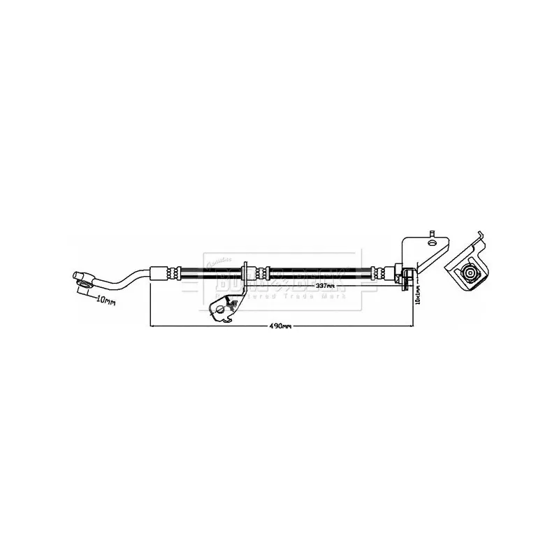 Flexible de frein BORG & BECK BBH8182