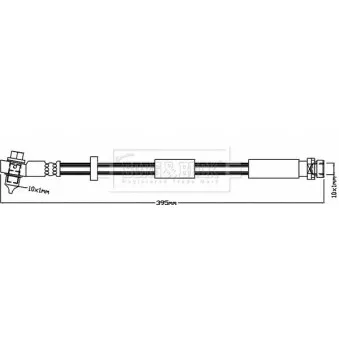 Flexible de frein BORG & BECK BBH8183