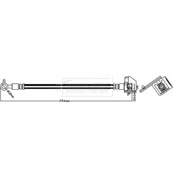 Flexible de frein BORG & BECK BBH8184