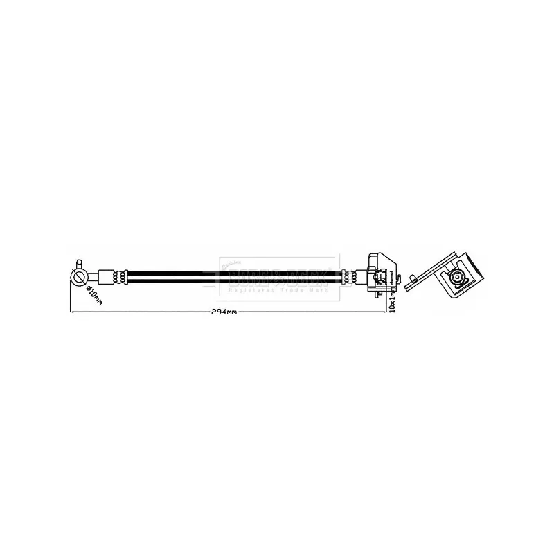 Flexible de frein BORG & BECK BBH8184