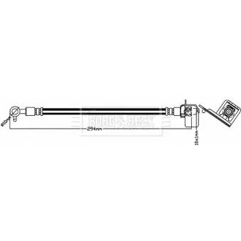 Flexible de frein BORG & BECK BBH8185