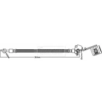 Flexible de frein BORG & BECK BBH8186