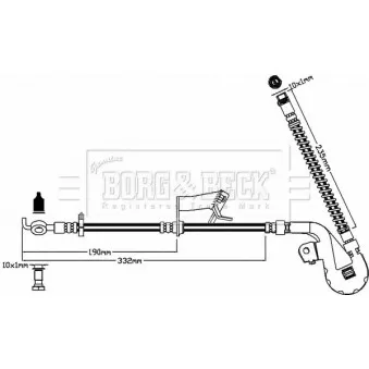 Flexible de frein BORG & BECK BBH8190