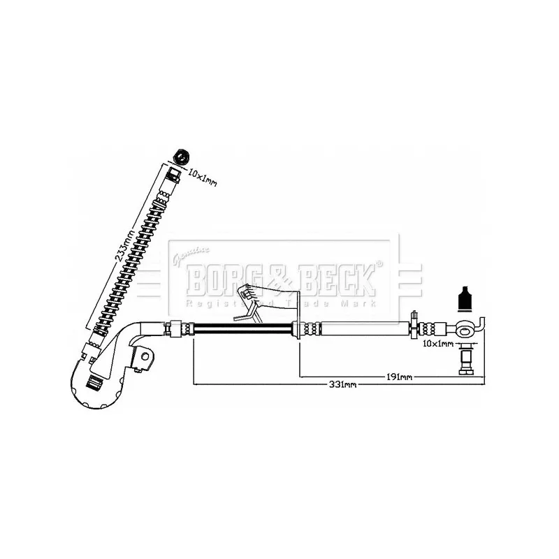 Flexible de frein BORG & BECK BBH8191