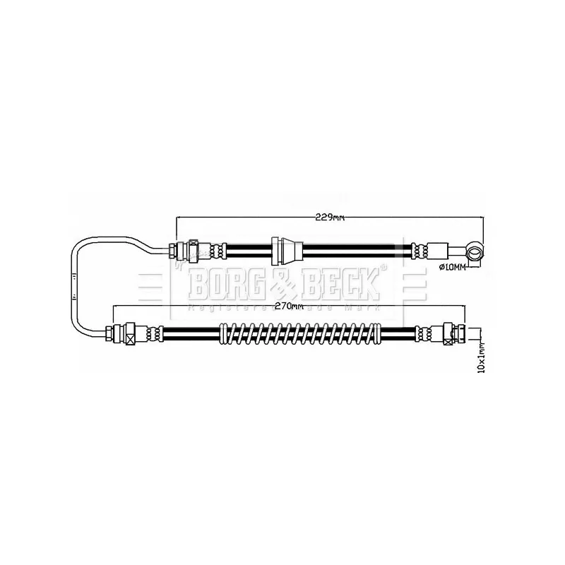 Flexible de frein BORG & BECK BBH8194