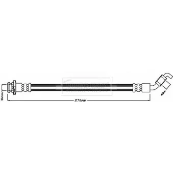 Flexible de frein BORG & BECK BBH8195