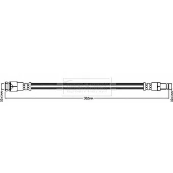 Flexible de frein BORG & BECK BBH8196
