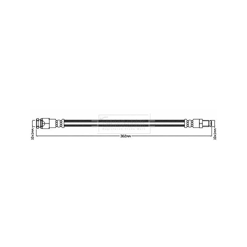 Flexible de frein BORG & BECK BBH8196