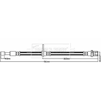 Flexible de frein BORG & BECK BBH8197