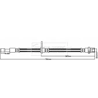 Flexible de frein BORG & BECK BBH8198