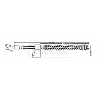 Flexible de frein BORG & BECK BBH8199